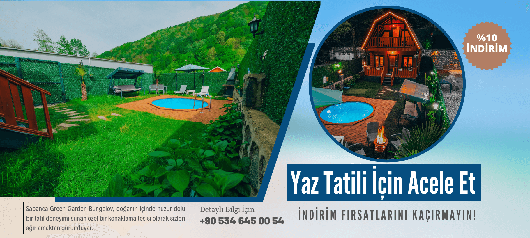 Green Garden Bungalov - Sapanca Kiralık bungalov ve  Villa - Sapanca Otelleri